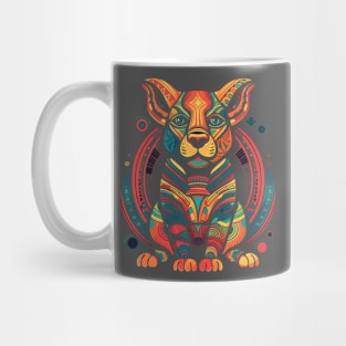 Unlock Your Zodiac Style with Vibrant Zodiac Dog Design | Shop Now Mug